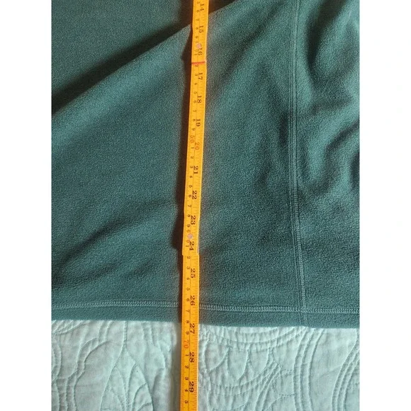 LL Bean 1/4 Zip Pullover Fleece Sweater Mens Large Green Traditional Fit Outdoor - Picture 7 of 7